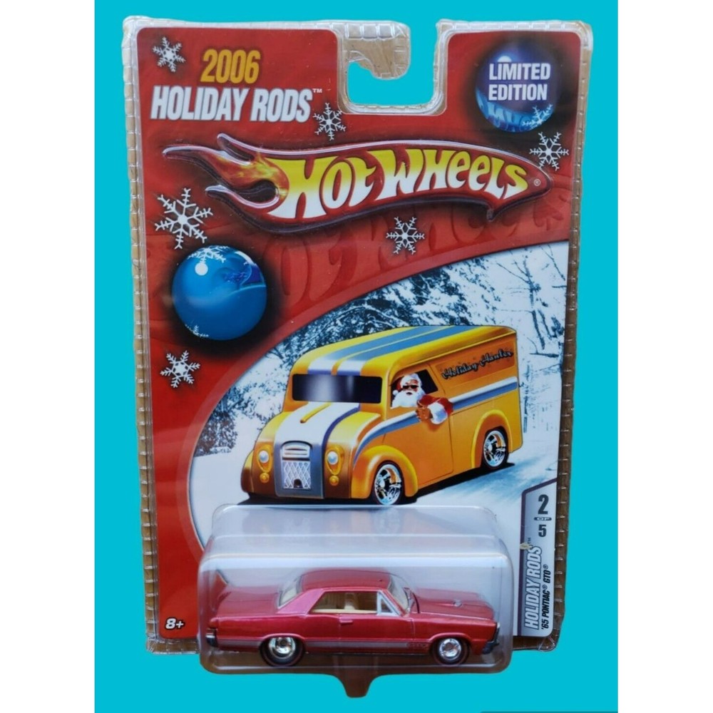 Hot Wheels 2006 Holiday Rods '65 PONTIAC GTO Red Limited  Edition 1:64 RLRR